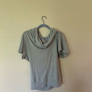 Converse cowl neck greenish Gray top